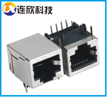 RJ45母座帶線RJ45連接器網(wǎng)絡(luò)接口21.3MM長連接器